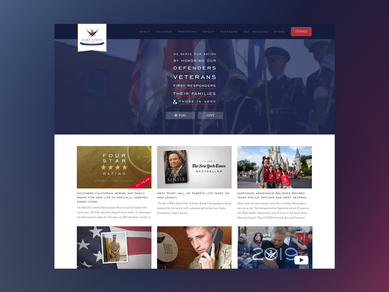 Gary Sinise Foundation - cover