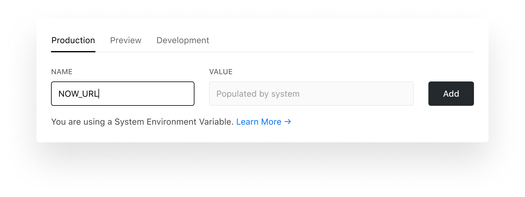Configuring a System Environment Variable.