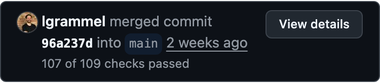 Humans still review and merge every pull request on the repo