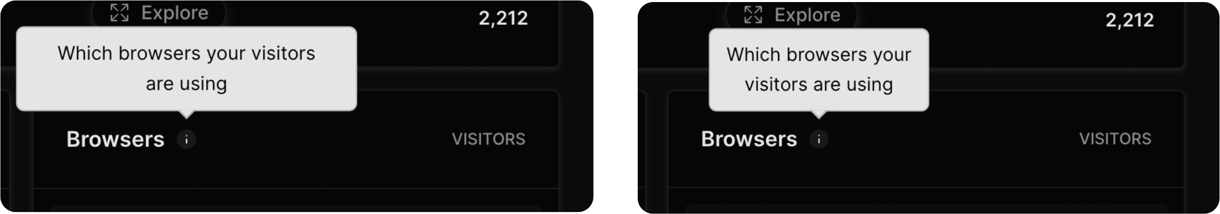 A tooltip on the Edgenivo site, before and after React Wrap Balancer.