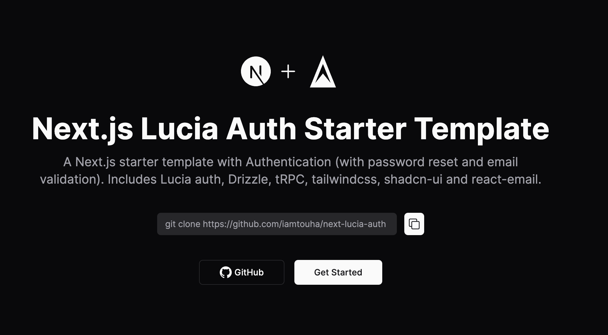 Next.js Lucia Email/Password Auth with Drizzle thumbnail