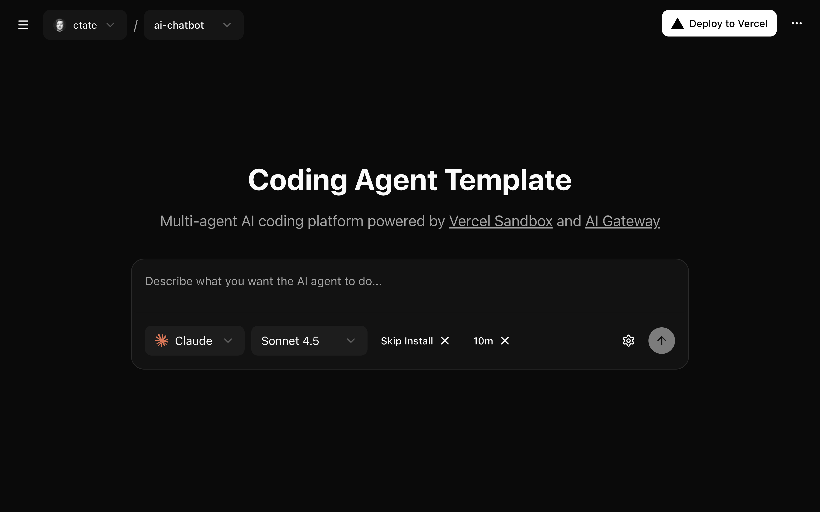 Coding Agent Template thumbnail