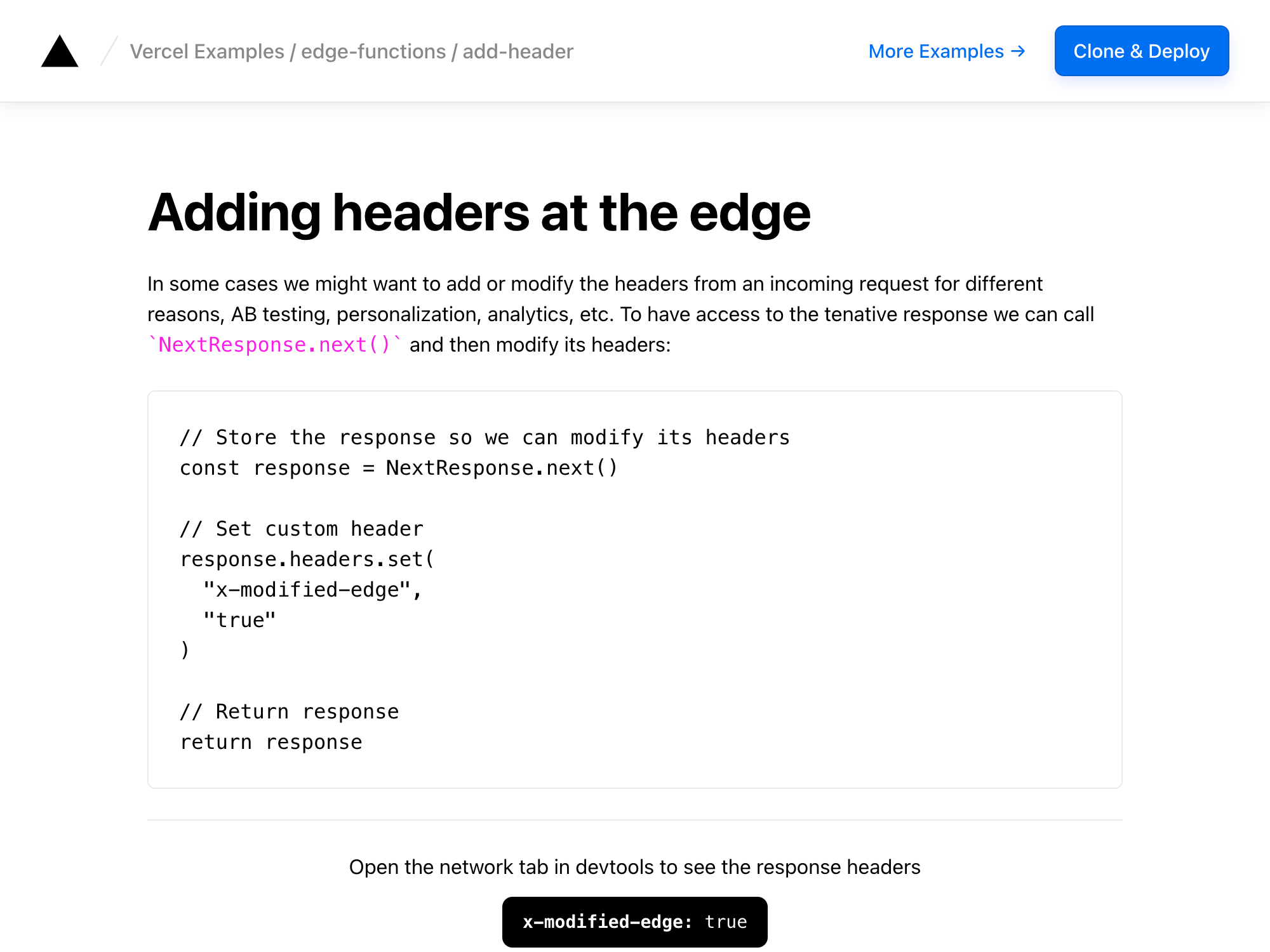 Adding Response Headers in Edge Middleware thumbnail