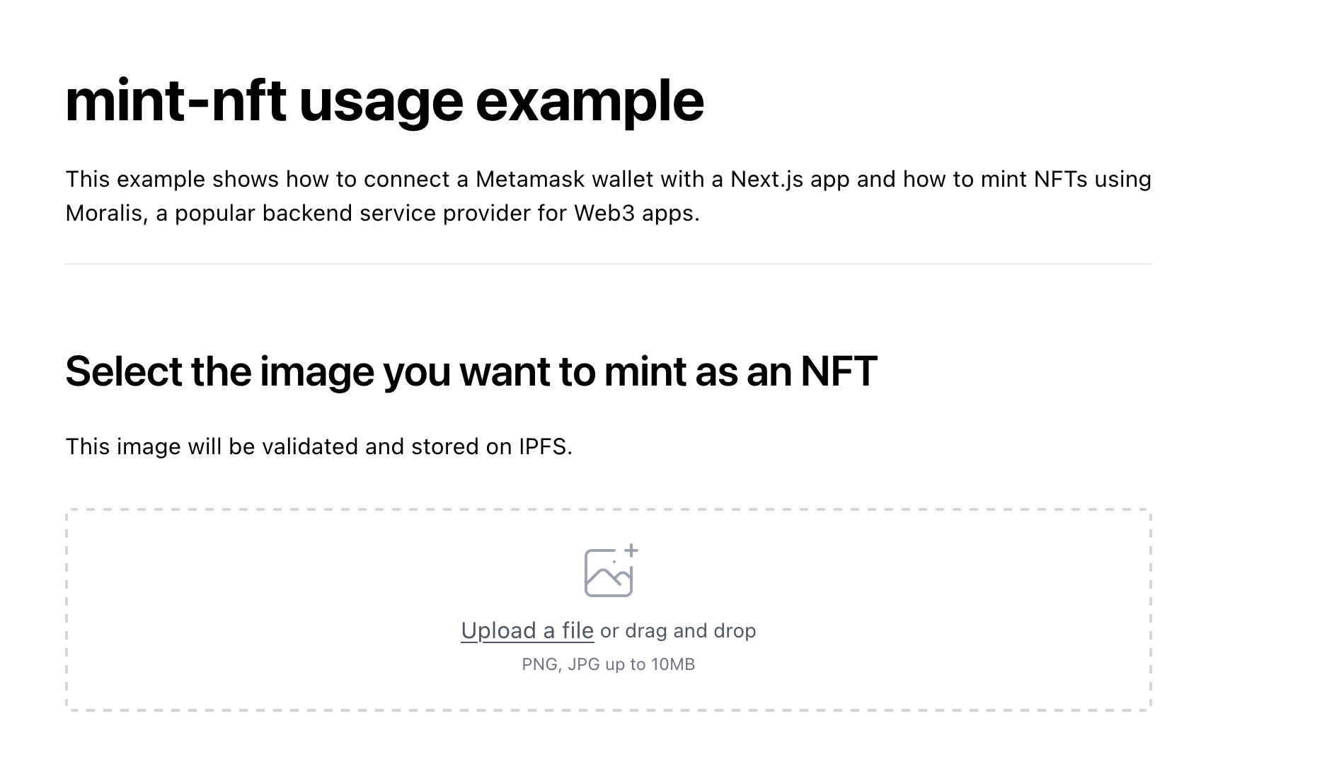 Mint a single NFT with Moralis thumbnail