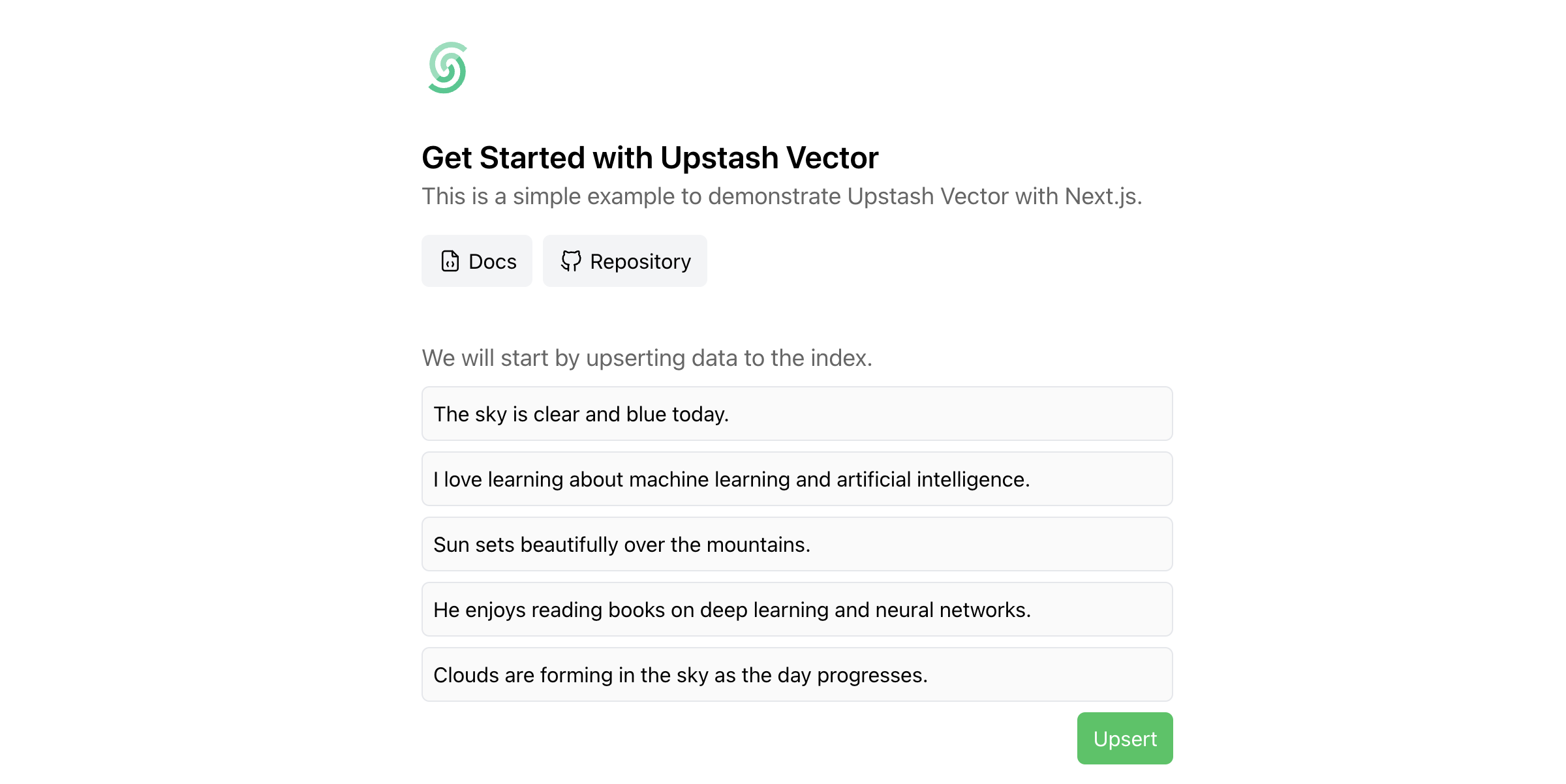 Get Started with Upstash Vector & Next.js thumbnail
