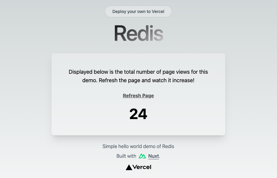 Redis Nuxt.js Starter thumbnail