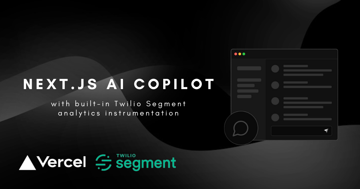 Next.js AI Chatbot with Twilio Segment Analytics thumbnail