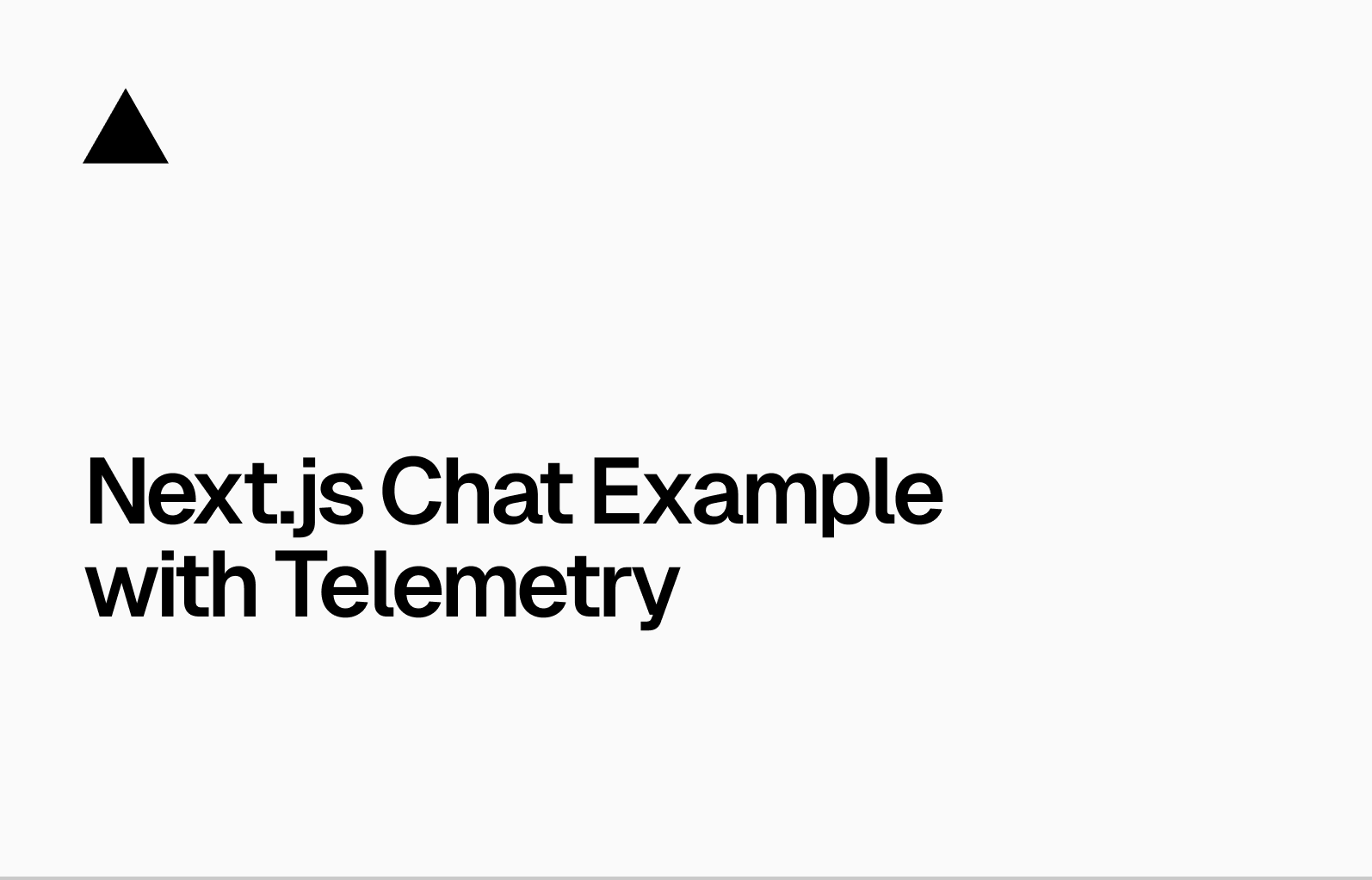 Next.js Chat Example with Telemetry thumbnail