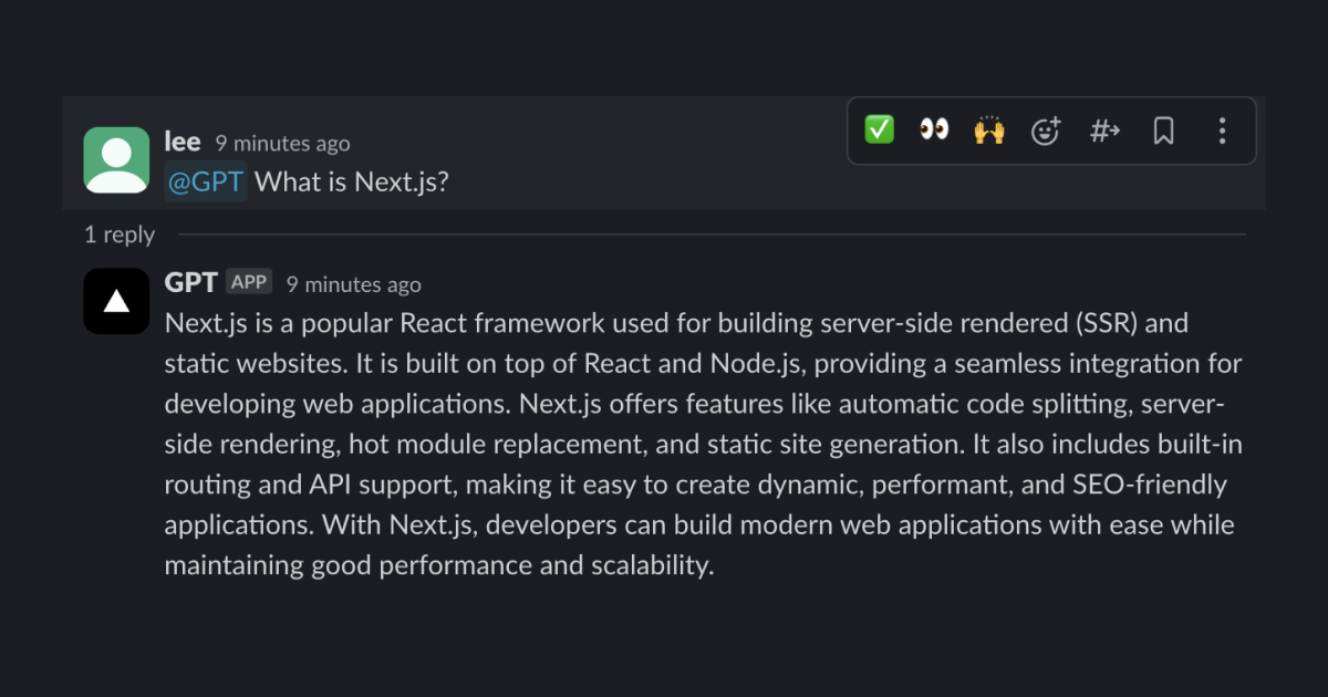 OpenAI AI-Powered Slackbot with GPT thumbnail