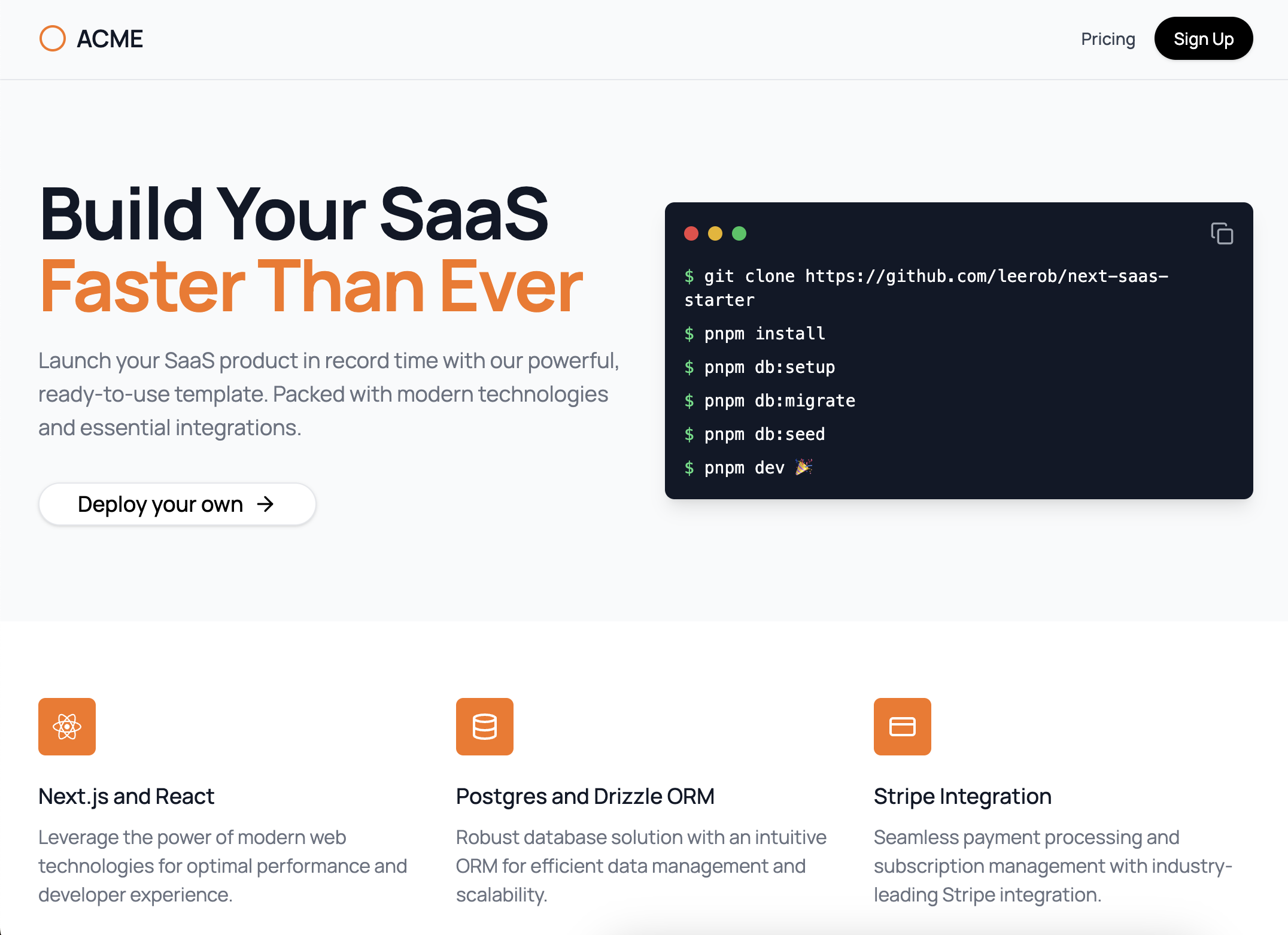 Next.js SaaS Starter thumbnail