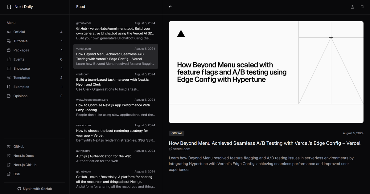 Next Daily Platform Feed Template thumbnail